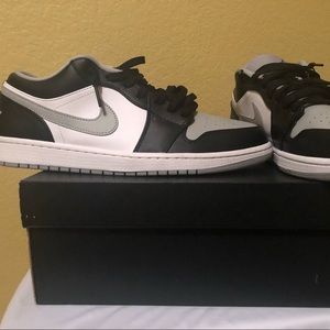 Jordan 1 low top Mens Gray Shoes size 11 1/2